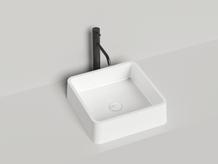 Раковина из искусственного камня S-Stone Salini GLORIA 1102202MF 40х40 накладная цвет мультиколор